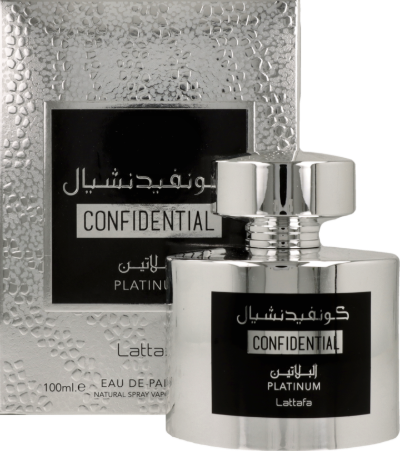 Flakon Lattafa Confidential Platinum Cologne