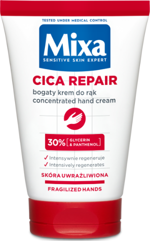 Opakowanie kremu Mixa Cica Repair