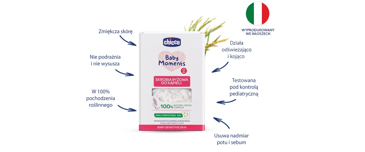 Organiczna skrobia ryżowa - zalety