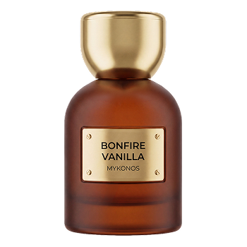 Opakowanie i flakon Mykonos Bonifire Vanilla 