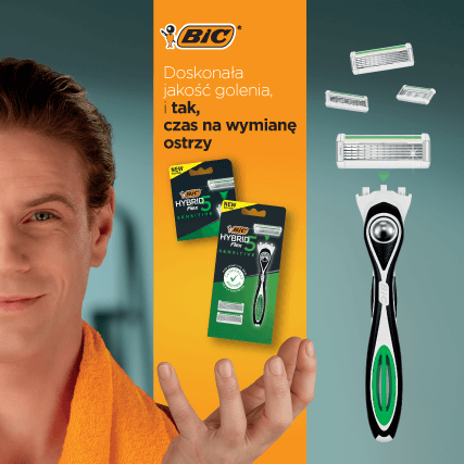 Nowość dla skóry wrażliwej - BIC Hybrid Flex 5 Sensitive