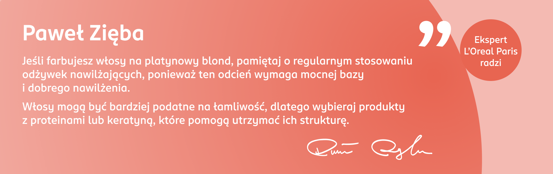 Porada Pawła Zięby, eksperta Akademii Koloryzacji, dotycząca platynowego i popielatego blondu