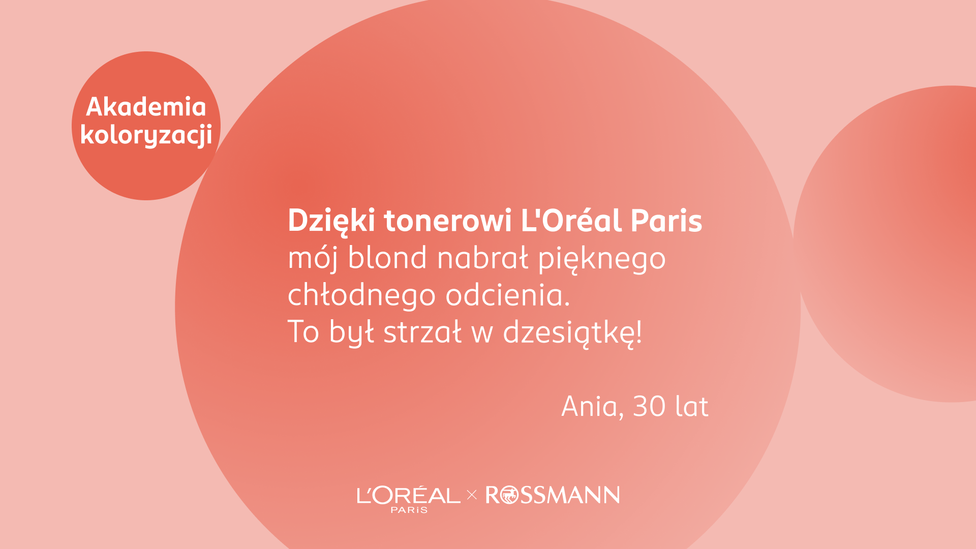 Opinia Ani na temat tonera do włosów L'Oréal Paris.