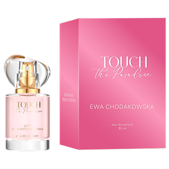 Opakowanie i flakon beBIO Cosmetics Ewa Chodakowska Touch The Paradise