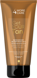 Opakowanie balsamu brązującego More4Care Get Your Tan 