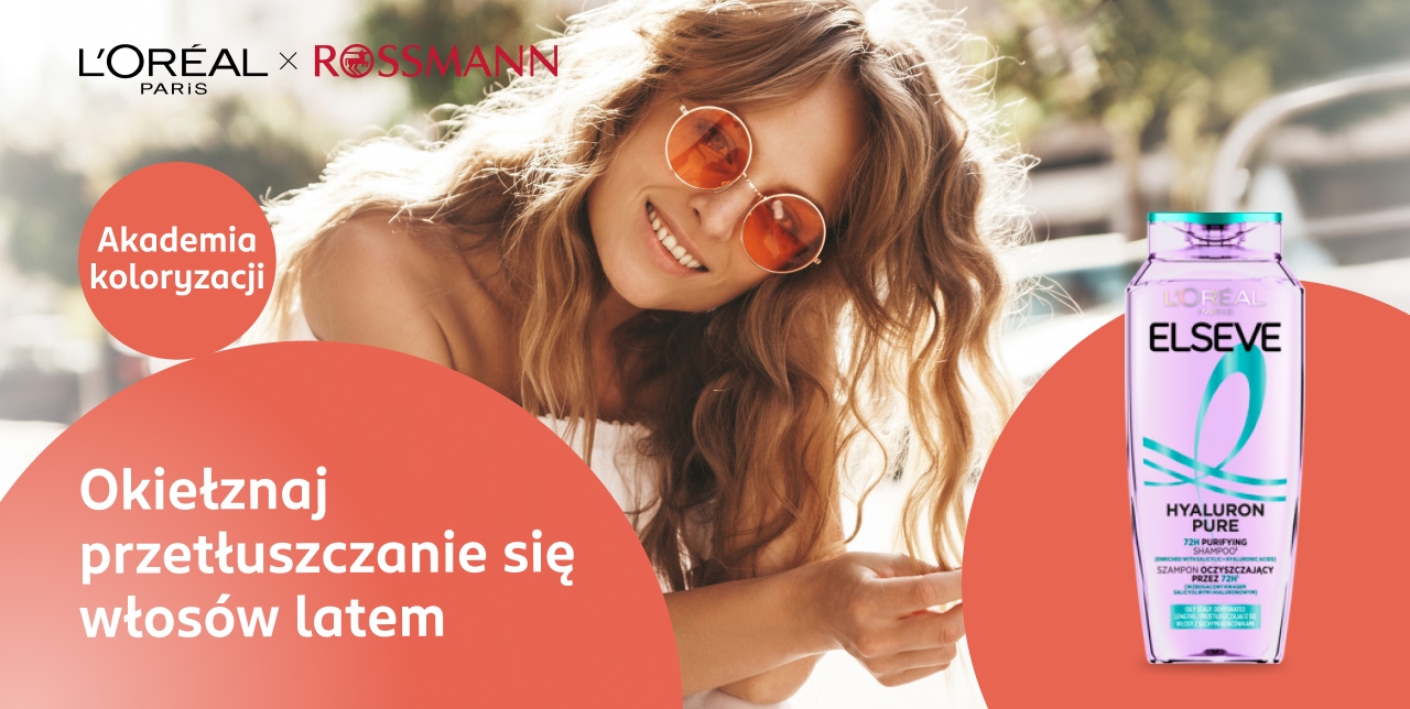 Kobieta, która szuka sposobów na przetłuszczające się włosy latem