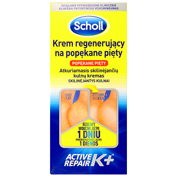 Opakowanie kremu do stóp Scholl Active Repair K+