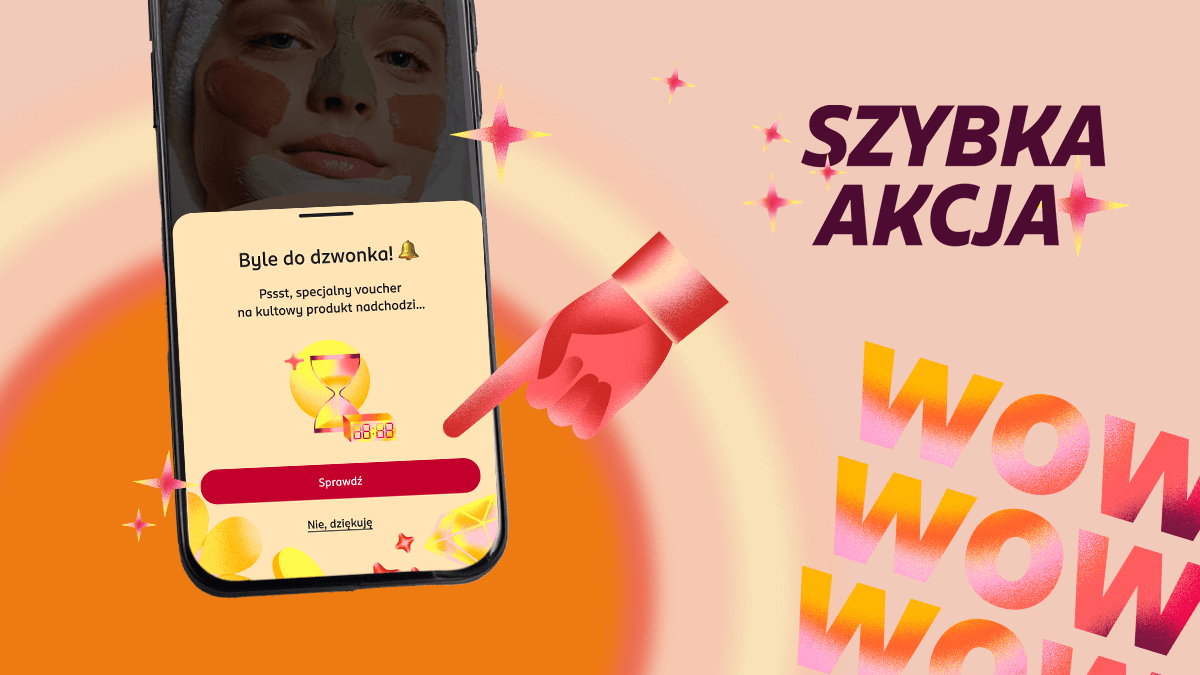 banner promujący szybką akcję w aplikacji