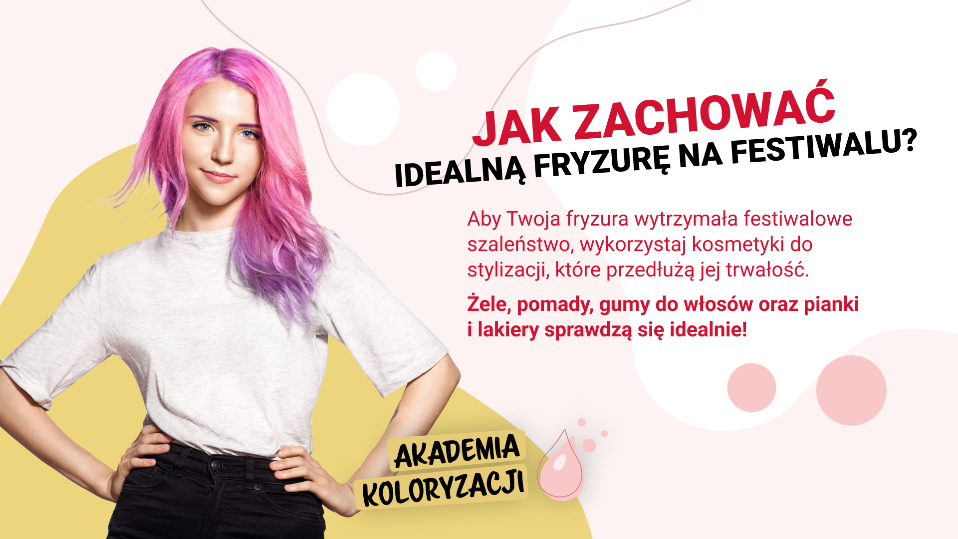Porada jak utrzymać idealną fryzurę na dłużej – stosuj kosmetyki do stylizacji