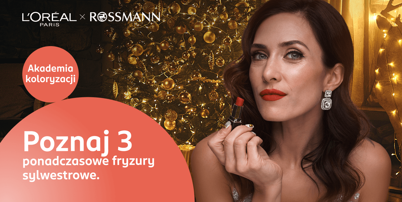 Dojrzała kobieta z ułożoną fryzurą sylwestrową