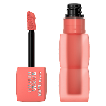 Opakowanie tintu do ust i aplikator Maybelline New York Super Stay Teddy Tint