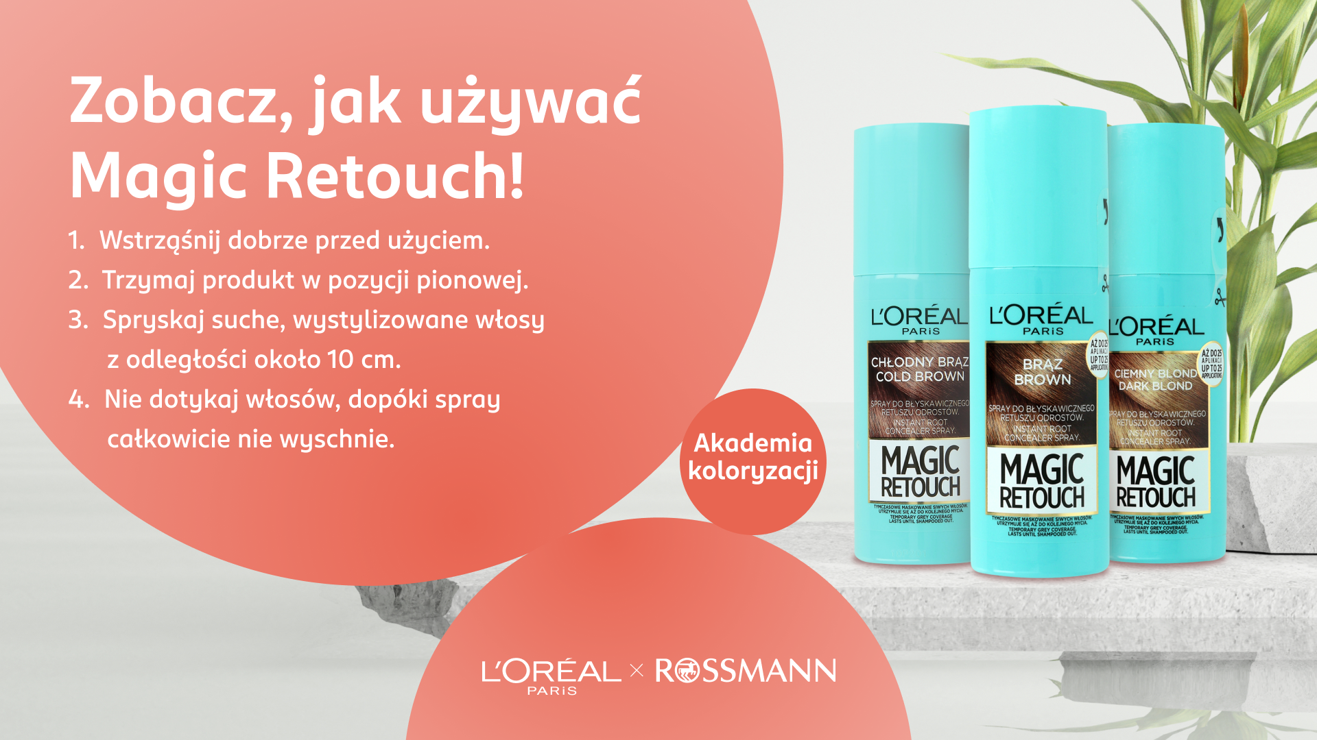 Infografika ze wskazówkami stosowania Magic Retouch.