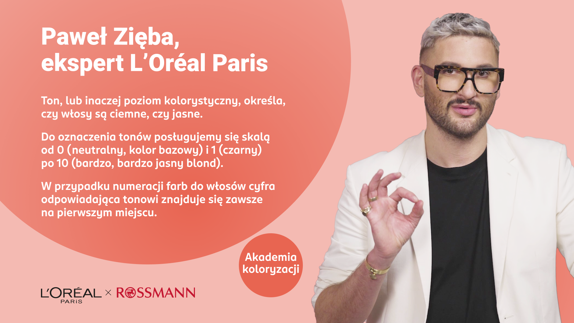 Paweł Zięba, ekspert L'Oréal Paris, tłumaczy, czym jest koloryzacja ton w ton.