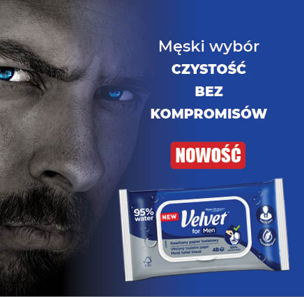 Nawilżany papier Velvet for Men – czyli męska sprawa!