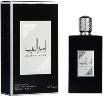 Opakowanie i flakon Lattafa Asdaf Ameer Al Arab