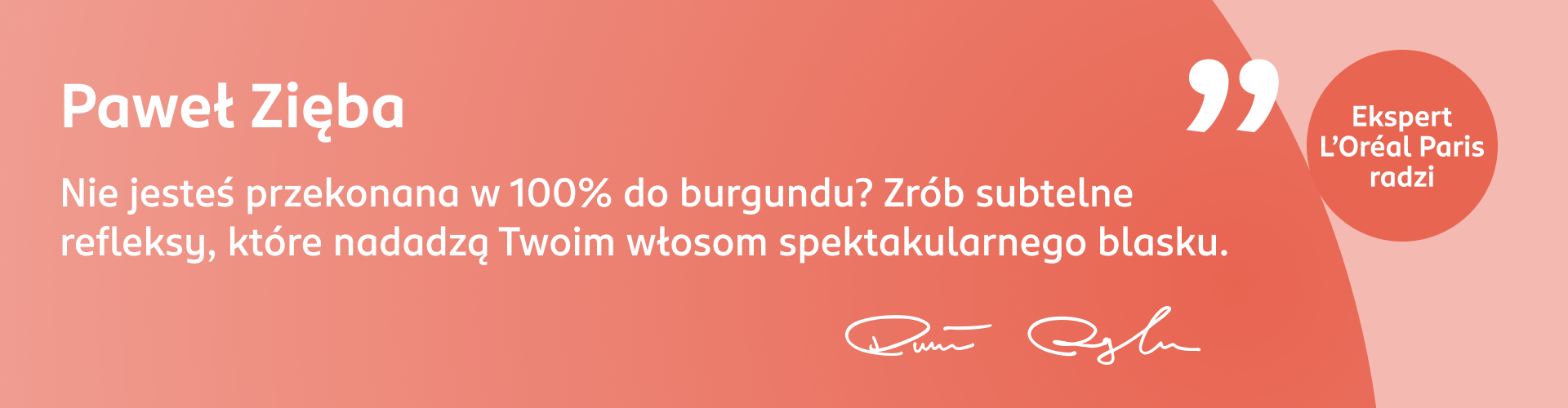 Porada eksperta – burgundowe refleksy