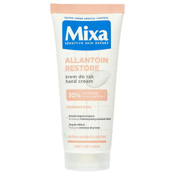 Opakowanie kremu do rąk Mixa Allantoin Restore