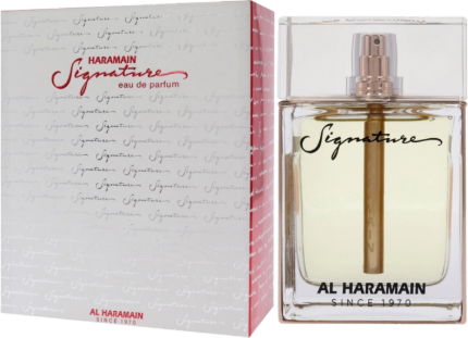 Opakowanie i flakon Al Haramain Signature Rose Gold