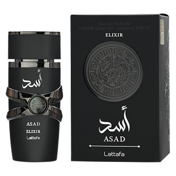 Flakon i opakowanie Lattafa Asad Elixir