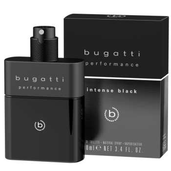 Flakon i opakowanie Bugatti Performance Intense Black