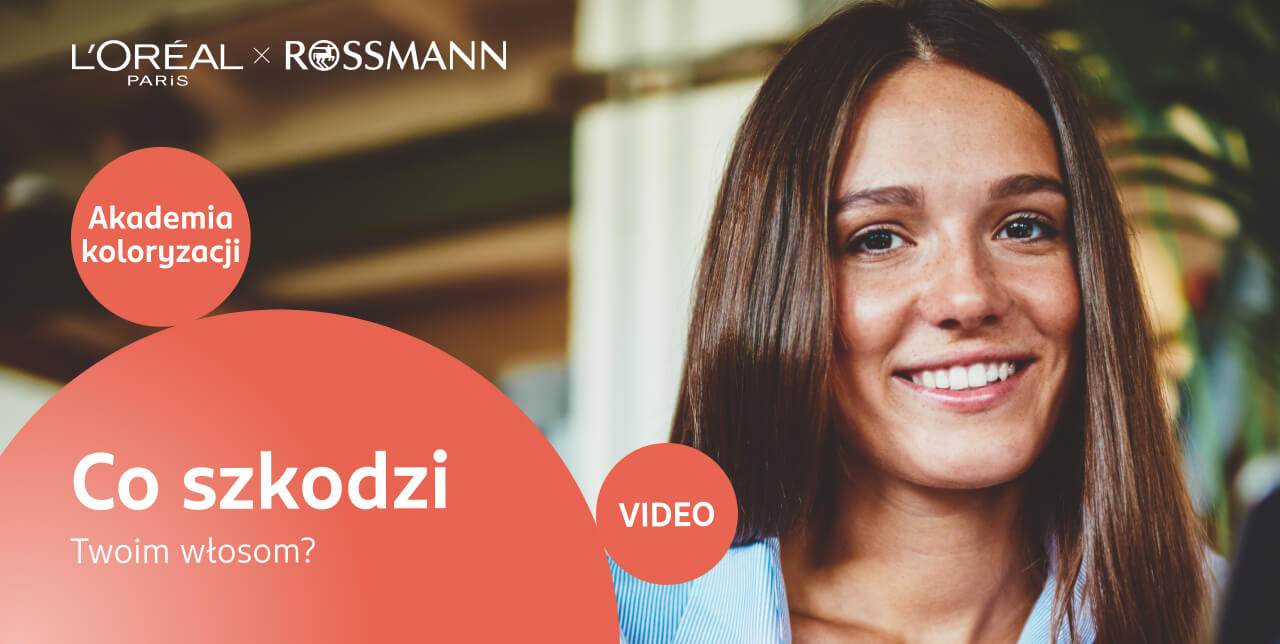 Młoda dziewczyna dba o swoje długie, proste włosy, ponieważ wie, co im szkodzi.