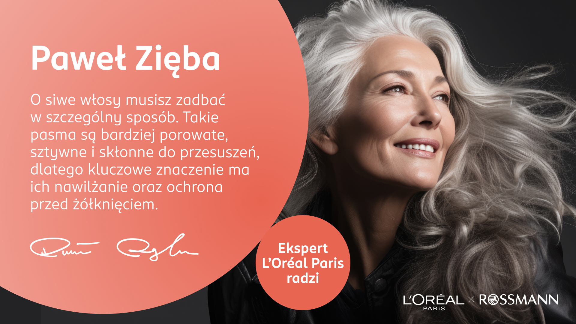 Pielęgnacja siwych włosów – porada eksperta