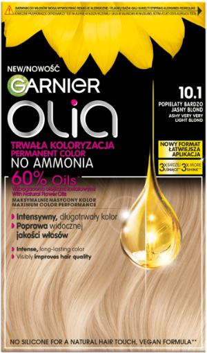 Opakowanie farby do włosów Garnier Olia 10.1 