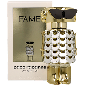 Opakowanie i flakon Rabanne Fame