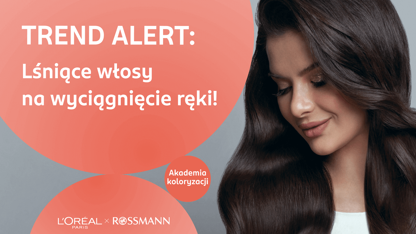 Kobieta z brązowymi, lśniącymi włosami