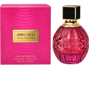 Opakowanie i flakon Jimmy Choo Rose Passion