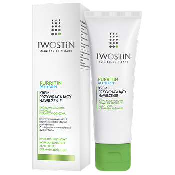Opakowanie kremu Iwostin Purritin Rehydrin