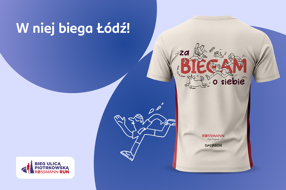 Koszulka Biegu Ulicą Piotrkowską Rossmann Run 2026 