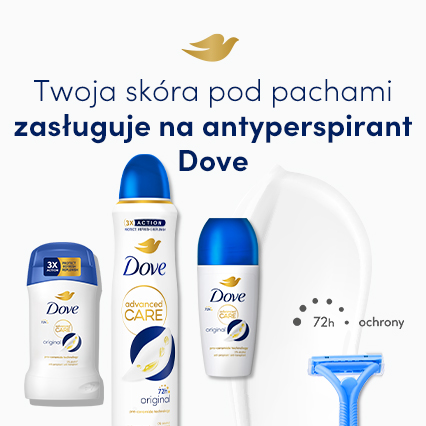 Twoja skóra pod pachami zasługuje na Dove!