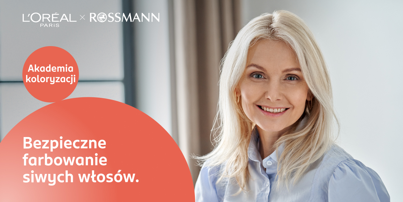 Dojrzała kobieta zastanawiająca się, jak farbować siwe włosy